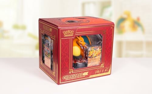 Charizard verzamelbox met kaarten en figuur