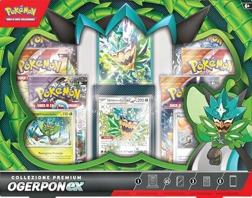 Ogerpon ex Pokémon-kaartenset verpakking