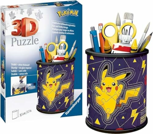 3D puzzel potloodhouder met Pikachu ontwerp