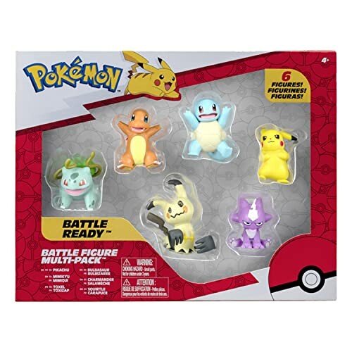 Pokemon figuren set met zes personages