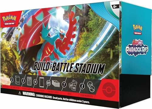 Pokémon Build & Battle Stadium doos met kaartspel.