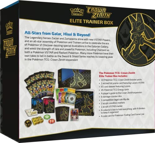 Pokemon Crown Zenith Elite Trainer Box met inhoud