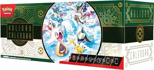 Pokémon vakantie kalender met kleurrijke illustraties