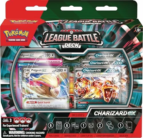 Pokémon League Battle Deck met Charizard kaarten