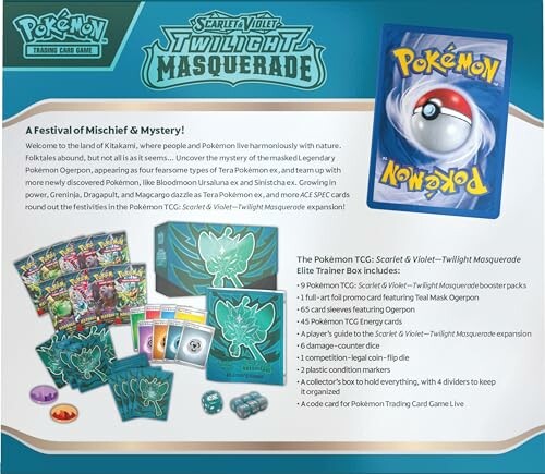 Pokémon TCG Scarlet & Violet Twilight Masquerade kaartpakket met accessoires