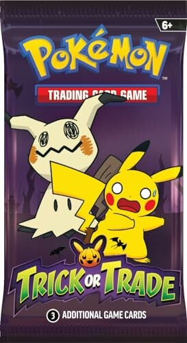 Pokémon kaarten met Pikachu en Mimikyu voor Trick or Trade