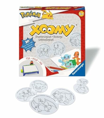 Pokemon Xoomy uitbreidingsset met tekenbladen en doos