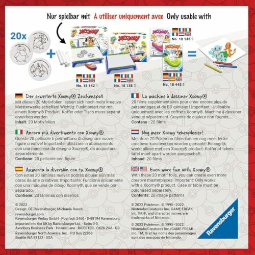 Ravensburger Xoomy tekenkit instructies en inhoud